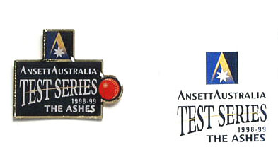 (image for) LAPEL BADGE - TEST CRICKET SERIES 1998-99 - Click Image to Close